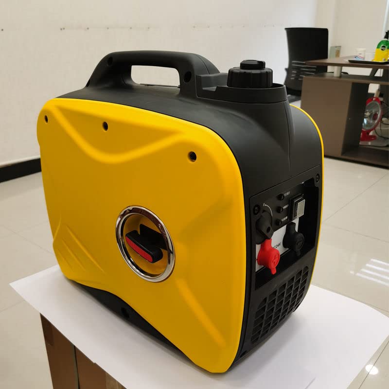 Aire Acondicionado de estacionamiento de 24V, generador automático de Gasolina, Arranque Remoto, vehículo de Carga CC, silencioso, pequeño diésel(Yellow)