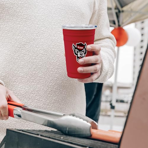 Image of Logo Brands NCAA 22 oz Stainless Steel Tailgate Cup -Double Wall Vacuum-Sealed Durable For Hot & Cold Drinks, Perfect for Gameday & Tailgating