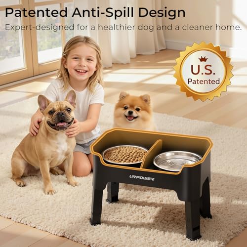 URPOWER Mess Proof Elevated Dog Bowls for Small Dogs with Splash Guard by URPOWER - Used condition - Image 2