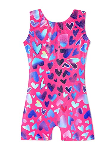 Image of HOZIY Gymnastics Leotards for Girls Unicorn Aurora Rainbow Mermaid Dinosaur Cupcake Sparkle Biketard Toddlers Kids Children