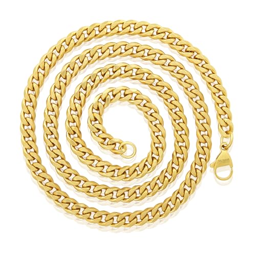 Invicta Jewelry Men's Franco Bracelet and Curb Necklace Chain Set3