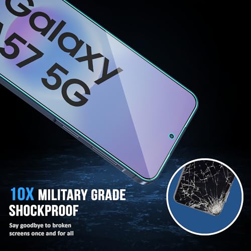 Image of ArmourPro Anti Glare Matte Tempered Glass for Samsung Galaxy A57, Samsung Galaxy A37, Anti Fingerprint Screen Protector, 9H Scratch Resistant, Smooth Touch, Easy Installation Kit with Cable Protector