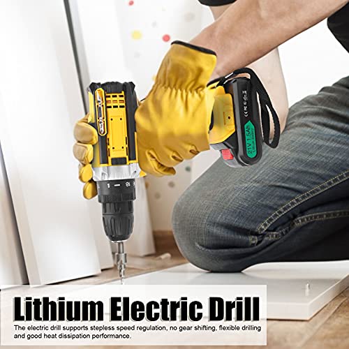 Akku Bohrschrauber - 21V Bürstenloser Akkuschrauber mit Akku & Ladegerät, 38 Nm, 12mm Spannfutter, Akku Bohrmaschine zum Schrauben/Holz Bohren, Muttern Entladen(220V) – Bild 3