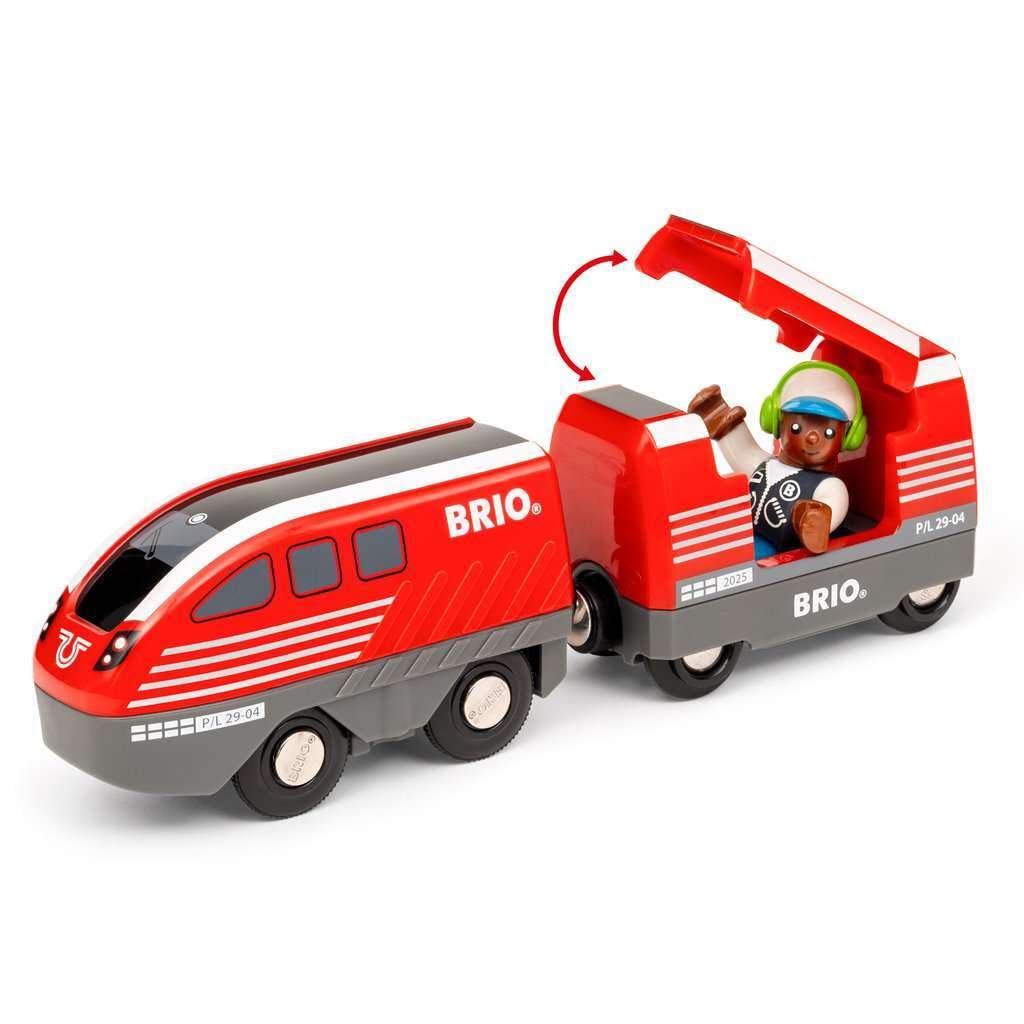 BRIO World - 36102 Zugset mit Rückziehmotor | Zugset-Zubehör für Kinder ab 3 Jahren