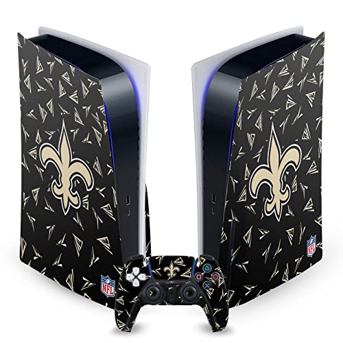 Skin New Orleans Saints pour console PS5 Disc et manette DualSense