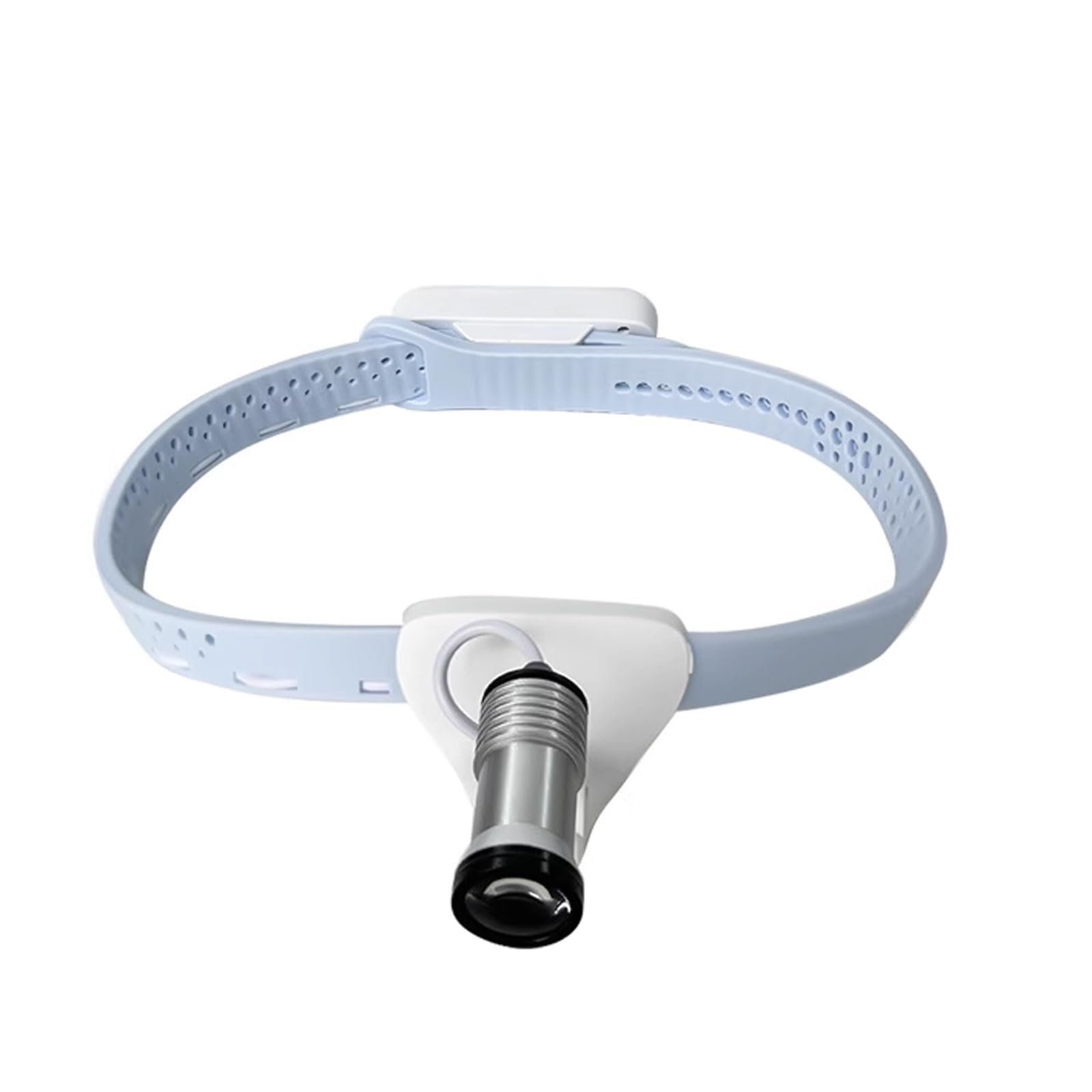 Lampe D'examen Chirurgicale Lampe Frontale Dentaire À LED Serre-tête en Silicone Souple Rechargeable Autonomie De 5 Heures Éclairage Multi-angles 3 Couleurs(Blue)