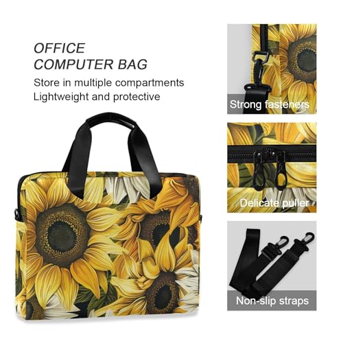 Bolso Vintage Amarillo y Blanco para Laptop 13-15.6 pulg miniatura 5