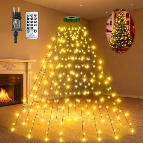 Bzavor 2M 400 LED lichterkette Weihnachtsbaum mit Stecker...