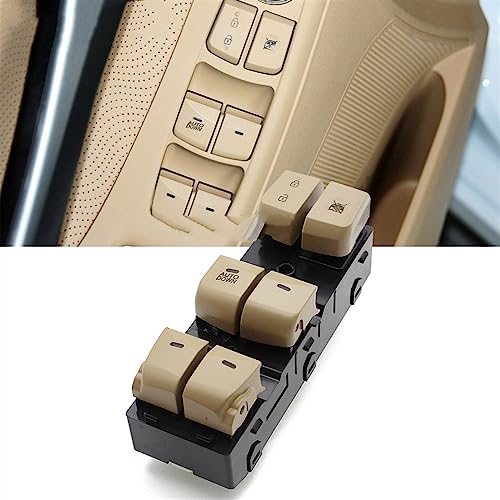 Bouton de commutation de fenêtre réactif avec commande centrale beige pour Elantra 2012-2016