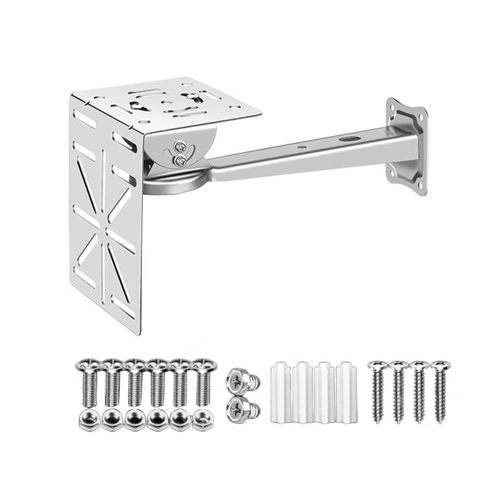 304 Stainless Steel Security Camera Mounting Bracket, Adjustable Wall Mount Holder Extension Arm for Cameras Outdoor Indoor, Set B