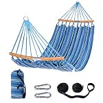 Hammocks Double Hammock with Curved Spreader Bar, Blue