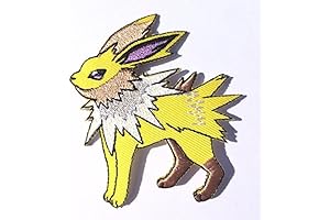 JOLTEON "Pikachu, I choose you!" Pokemon Go 3" Embroidered Iron-on Patch Lightning...