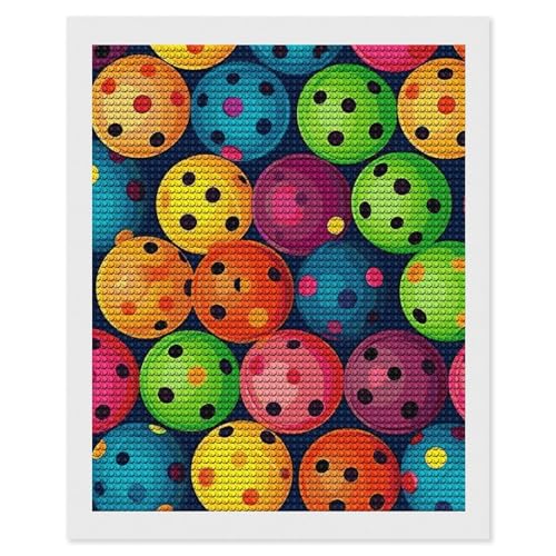 Kit peinture diamant pickleball 5D pour broderie strass adulte débutant déco salon