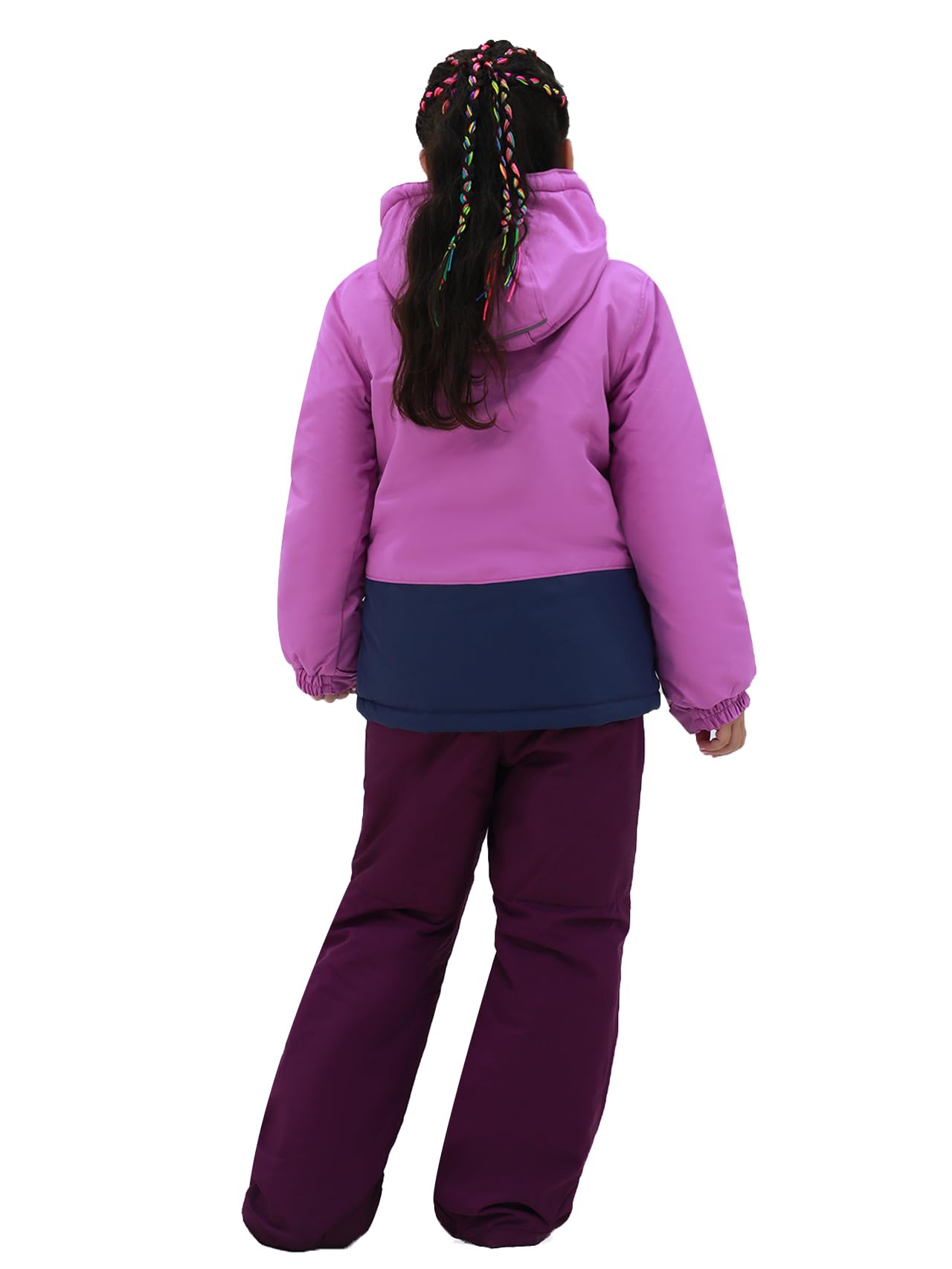 SMONTY COZY - Traje de nieve para niñas, con capucha, repelente al agua, resistente al viento, traje de invierno