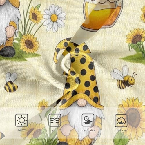 Girls Briefs, Gnomes Yellow Black Striped Toddler Briefs, Girls Cotton Underwear, 2T–8 Years3