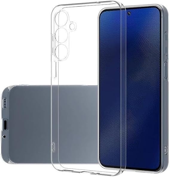 GGM GİYİM & AKSESUAR Samsung Galaxy S25 Fe ile Uyumlu Şeffaf Silikon Kılıf Şok Emici Özellikli Full Kasa Koruma Sağlayan Şeffaf Kılıf