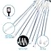 Aluan Christmas Lights Meteor Shower Rain Lights 10 Tube 240 LED 12 Inch Waterproof Plug in Falling Rain Fairy String Lights for Halloween Christmas Holiday Party Home Patio Outdoor Decoration, White