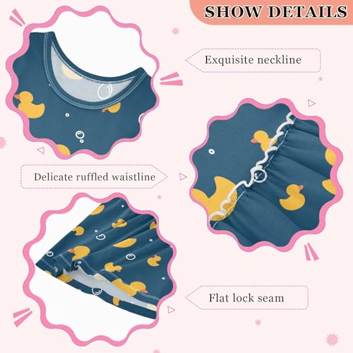 Little Girls Dress Toddler Sleeveless Dresses Casual Skater Dress Sundress for Kids 2-8Y3