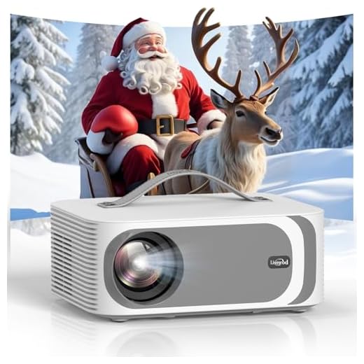 [AI Movin 2.0 System/1500 ANSI/Auto Focus] Portable-Projector with WiFi and Bluetooth, Outdoor-Projector 30W DoIby Audio APPS Built-in, Lisowod 4K Support Smart Proyector with HDR10+ 2025 Upgraded