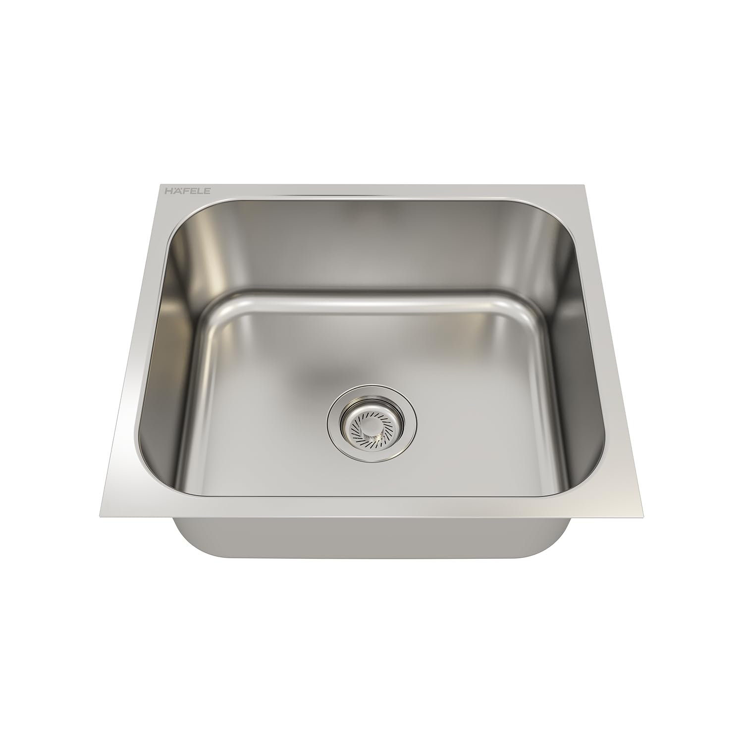 Hafele Astral 2118 Stainless Steel Single Bowl Kitchen Sink | 21x18 Inches | 304 Grade Steel | Satin Finish | Compact Design for Modern Kitchens-image-0