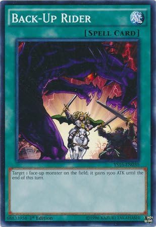 YU-GI-OH! - Back-Up Rider (YS16-EN030) - Baraja de inicio Yuya - 1 Edición - Común