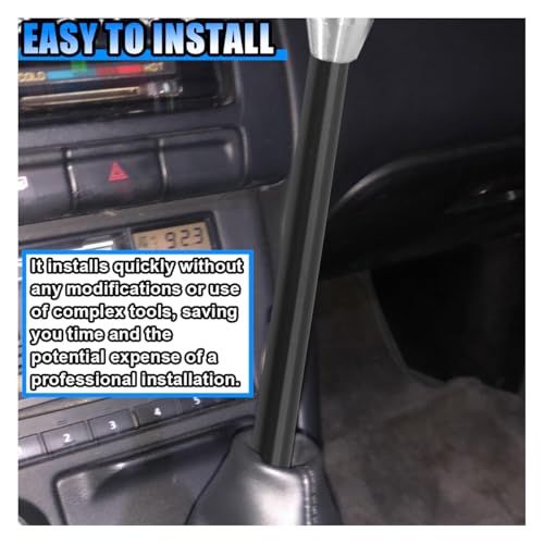 KITUREK 10 Inch Aluminum Alloy Car Shift Knob Extender, M10 X 1.25 Manual Gear Shifter Lever Extension Rally Drift, Compatible with Most Vehicle (M10X1.25, 10 Inch)
