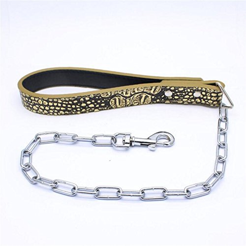 Hundehalsband Mit Nieten & Leine Set - Punk-Style Aus Weichem Kunstleder, Edelstahlschnalle Für Pitbull, Bulldogge, Dobermann (Größe XL, Schwarz)
