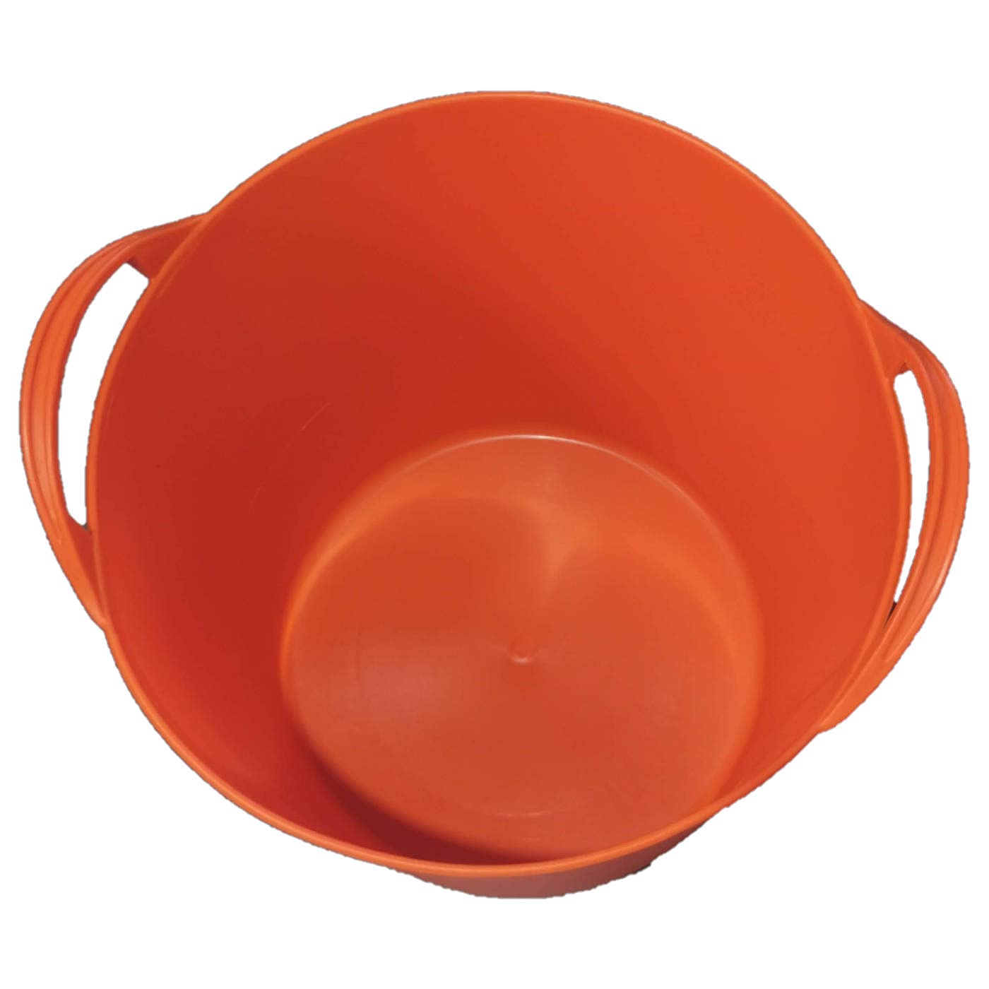 AC - Pack de 6 capazos Flexible con Asas - Capacidad de 26 litros - Fabricado en Plástico - Ideal para Trabajo de Vendimia y Agricultura - Ø 36 x 30,3 cm - 6 Unidades - Color Naranja