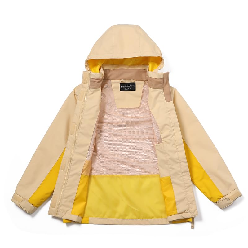 Image of Girls Boys Rain Jackets, Lightweight Waterproof Kids Rain Coats with Hood Windbreakers for Kids