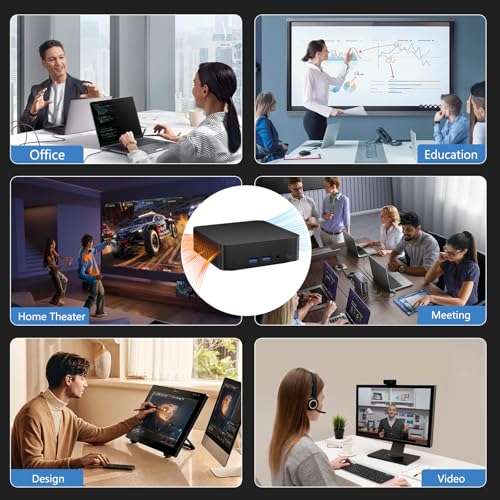 Image of 2026 Mini PC for Windows 11 Intel i3-6006U, 16GB RAM 1TB SSD, Mini Desktop Computer Supports 4K Dual Display, Office Home Businesss, WiFi, Bluetooth, Type-C, USB 3.2, HDMI, RJ45 Ethernet