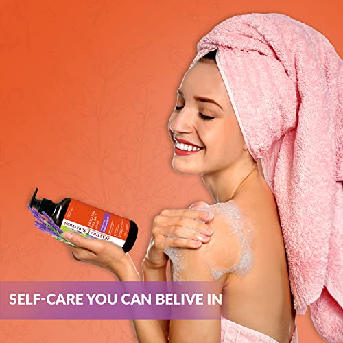 NATURAL SOLUTION Pink Salt Body Wash, Relax & Purifying Body Wash with Organic Lavender Oil - 500 ml by Natural Solution - Used condition - Image 3