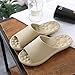 ypyrhh Great-Looking Flip Flop,Soothing Foot Massage Slippers,Couple Cool Soft Bottom Slippers-Khaki_38-39,Great-Looking Flip Flop