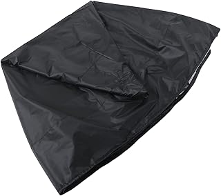 INOOMP 1 peça capa de piscina lona preta acima do solo cobertura de piscina cobertura de segurança para piscina capa redonda de lona de piscina capa dobrável capa de banheira capa de poliéster capa de isolamento à prova d'água preta