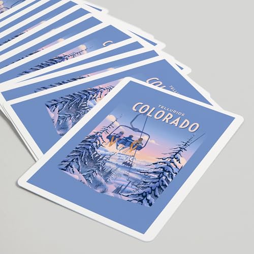 Baraja de cartas Poker Telluride Colorado 52 naipes miniatura 5