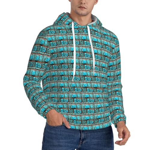 Sweat à capuche unisexe turquoise pour vos sorties urbaines et moments cocooning
