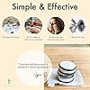 Reusable Makeup Remover Pads - 5 Large Premium Quality Microfiber Cloths for Makeup Removal, Ultra Soft & Durable, Gentle Cleansing Rounds for Face for All Skin Types, Includes Washable Bag