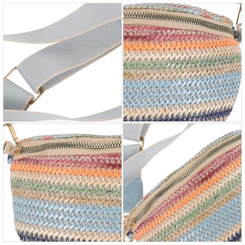 Riñonera bohemia con cremallera flexible de PP bolso sencillo mujer 6