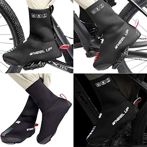 Cubiertas térmicas para calzado de ciclismo, impermeables y cortaviento, para hombre y mujer, ideal para invierno miniatura 7