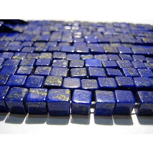 Lapis-lazuli bleu perles de boîte lisses 5mm pour création bijoux artisanaux