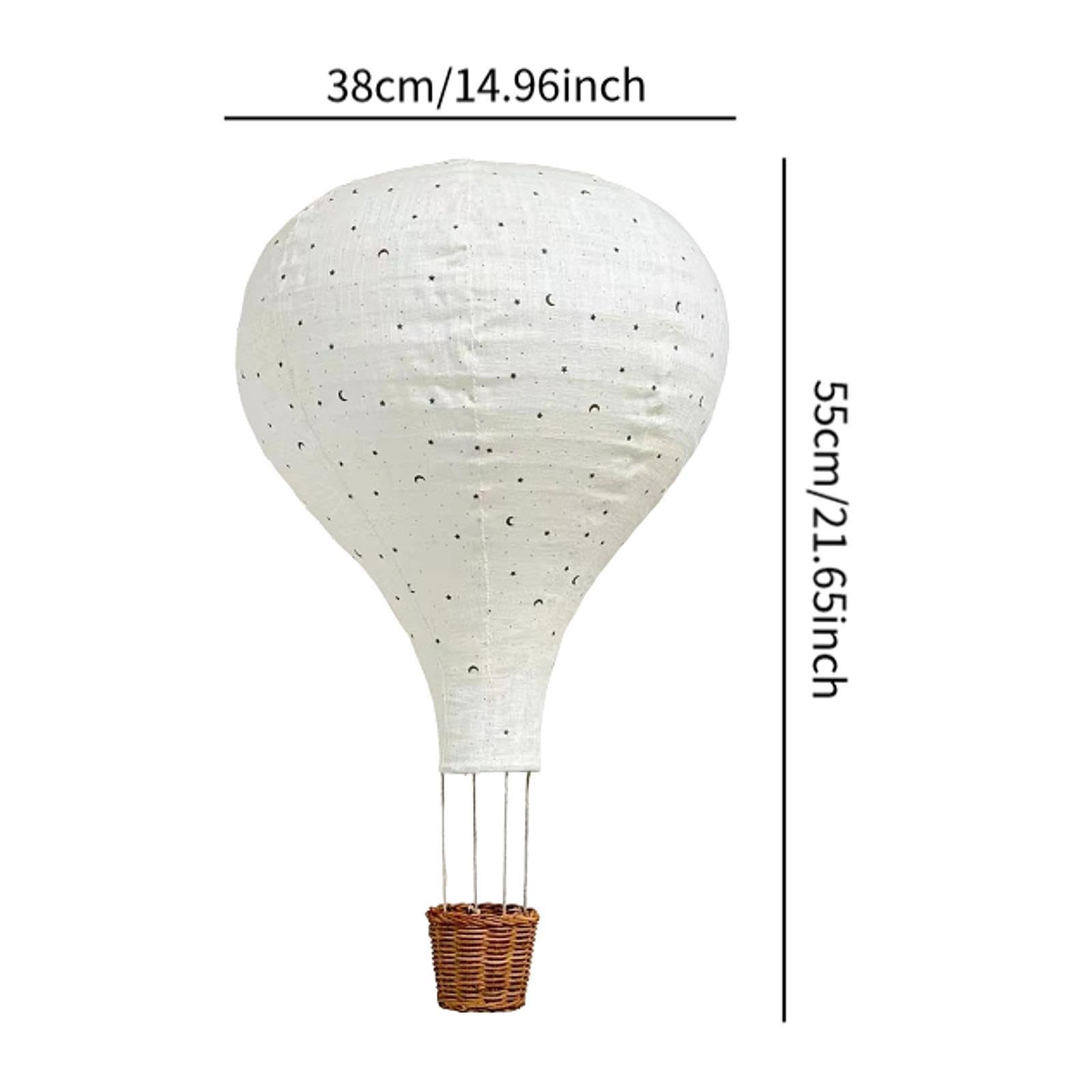 Farol Colgante con Forma de Globo Aerostático, Lámpara de Globo, Decoración Navideña.