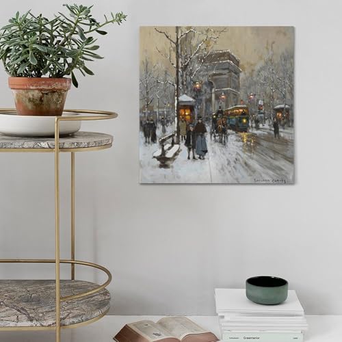 Impression sur toile Arche de Triomphe de Edouard Cortes, décoration d'intérieur premium - 5