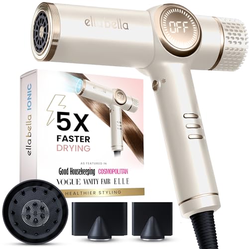 ELLA BELLA® Professional Ionic Hair Dryer...