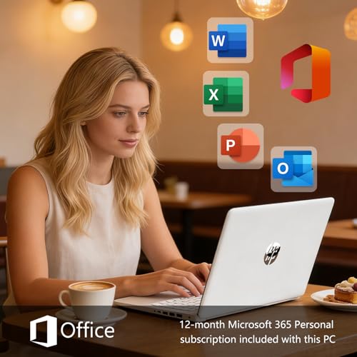 HP 17 Laptop, 17.3" FHD, 16GB RAM, 512GB SSD, AMD Ryzen 5 miniatura 4