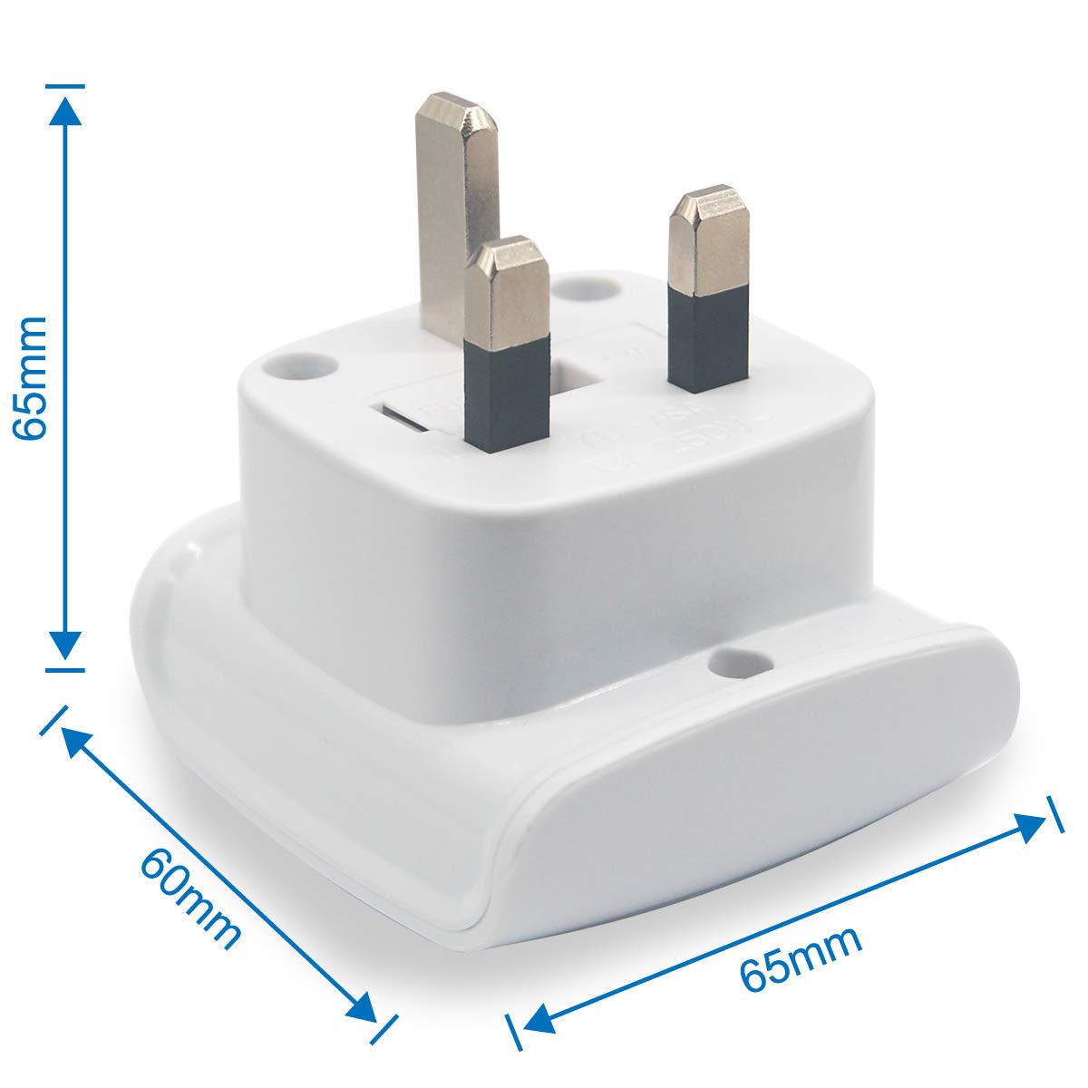 South African Large Plug Type M Adapter Convert to 3pin Type G UAE/KSA