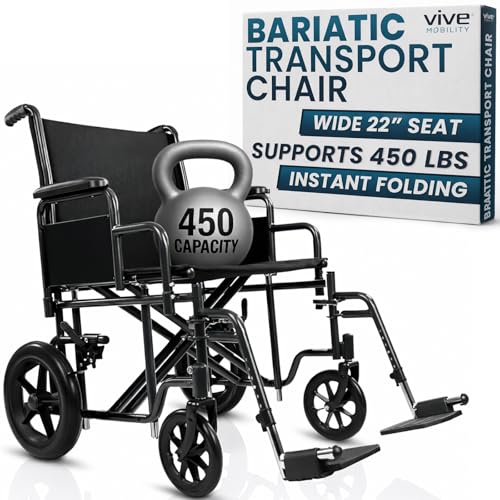 Vive Mobility Bariatric Transport Wheelchair