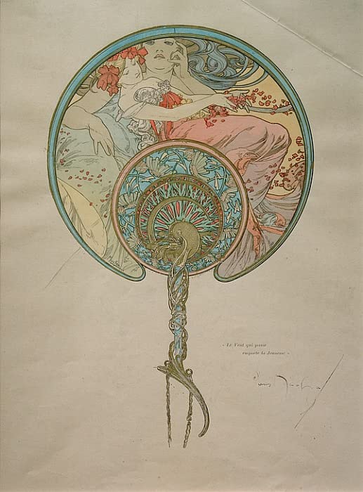 Impression sur toile Mucha Jan Rohác poster 60x90 cm grand format décoration murale salon moderne