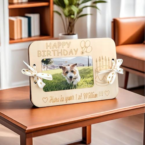 Your First Million Wooden Wallet Wooden Money Holder Cash for Birthdays Weddings Graduations with Unique Wood Grain Design4