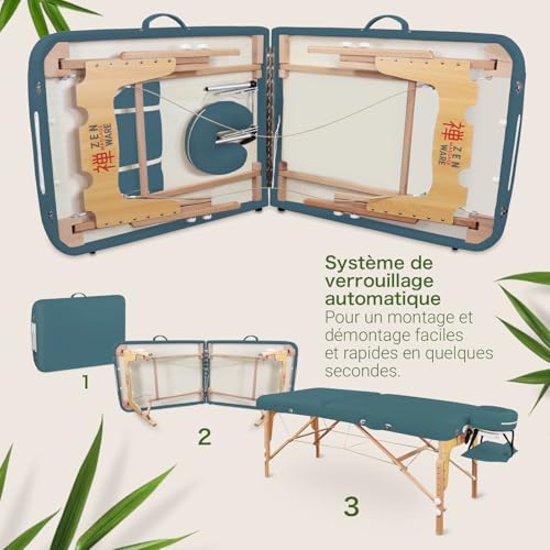 Table de Massage Pliante Professionnelle bois – Image 6