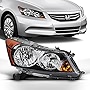 AKKON - For 2008 2009 2010 2011 2012 4-Door Sedan Honda Accord Right Passenger Side Headlight Headlamp Assembly