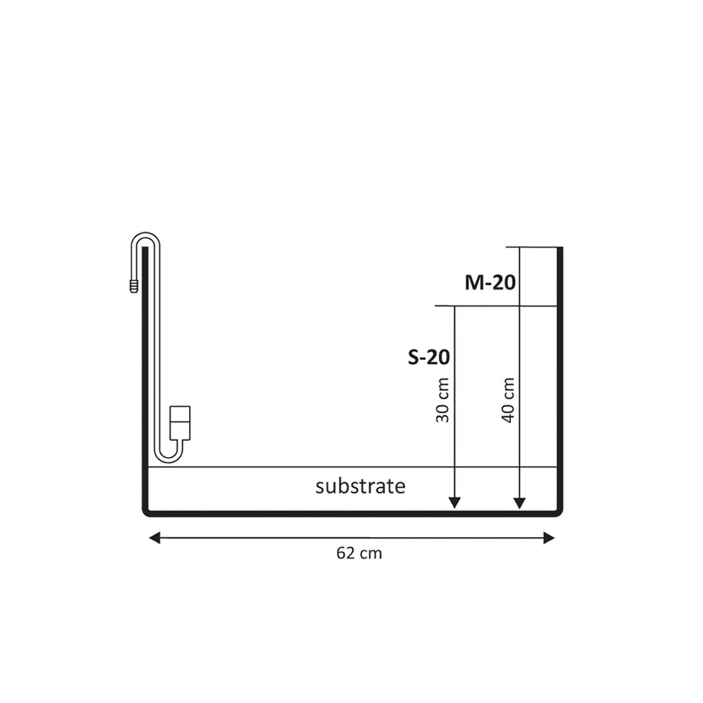 Blau Aquaristic 7790044 Diffuseur de Co2 en Acier Inoxydable M-31 (H= 30 cm Φ= 31 mm)